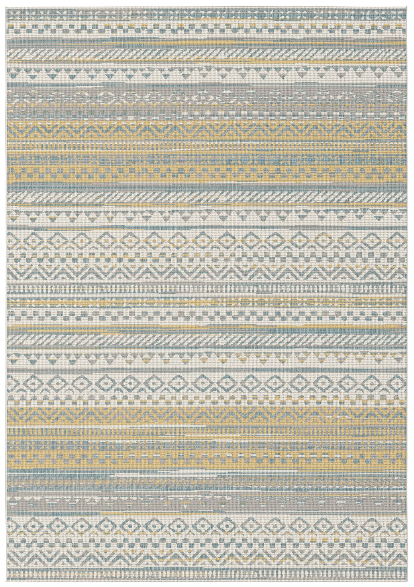 Rayne Aztec Gold Cream Blue