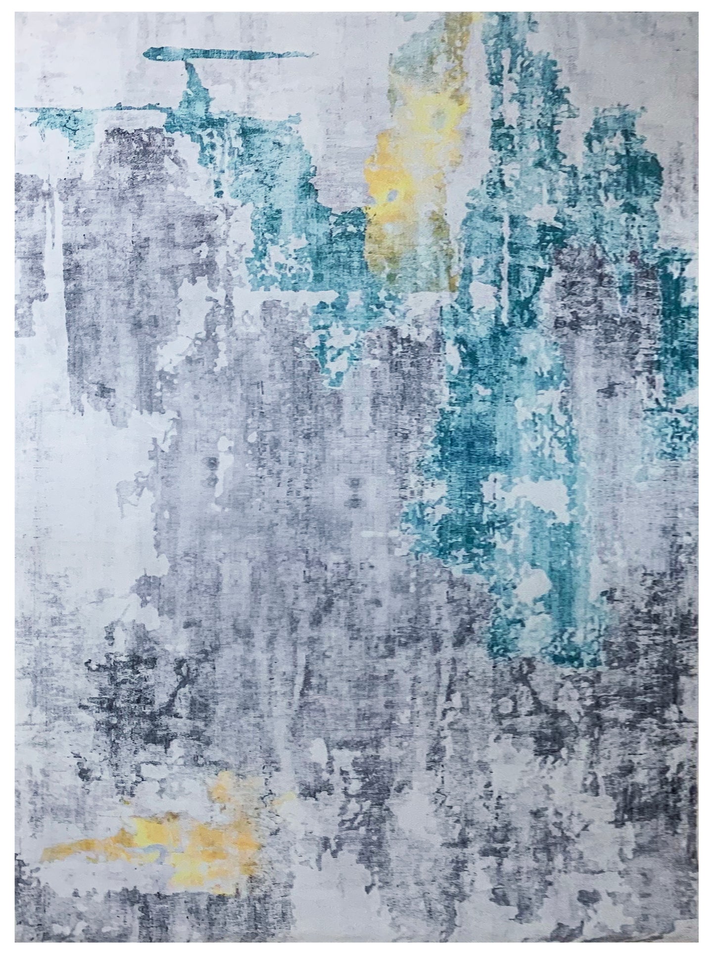 Orion Modern Abstract Design Blue & Yellow