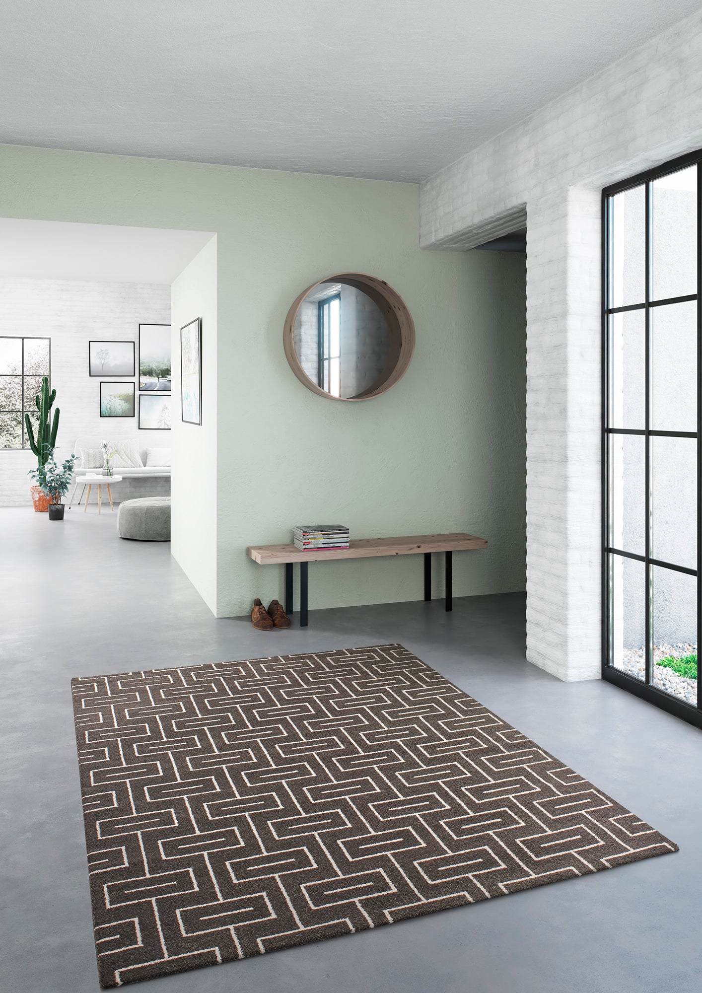 Elle Geometrical Square Line Design