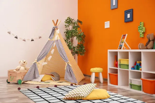 Kids Smart Rust Pom-Pom Patch