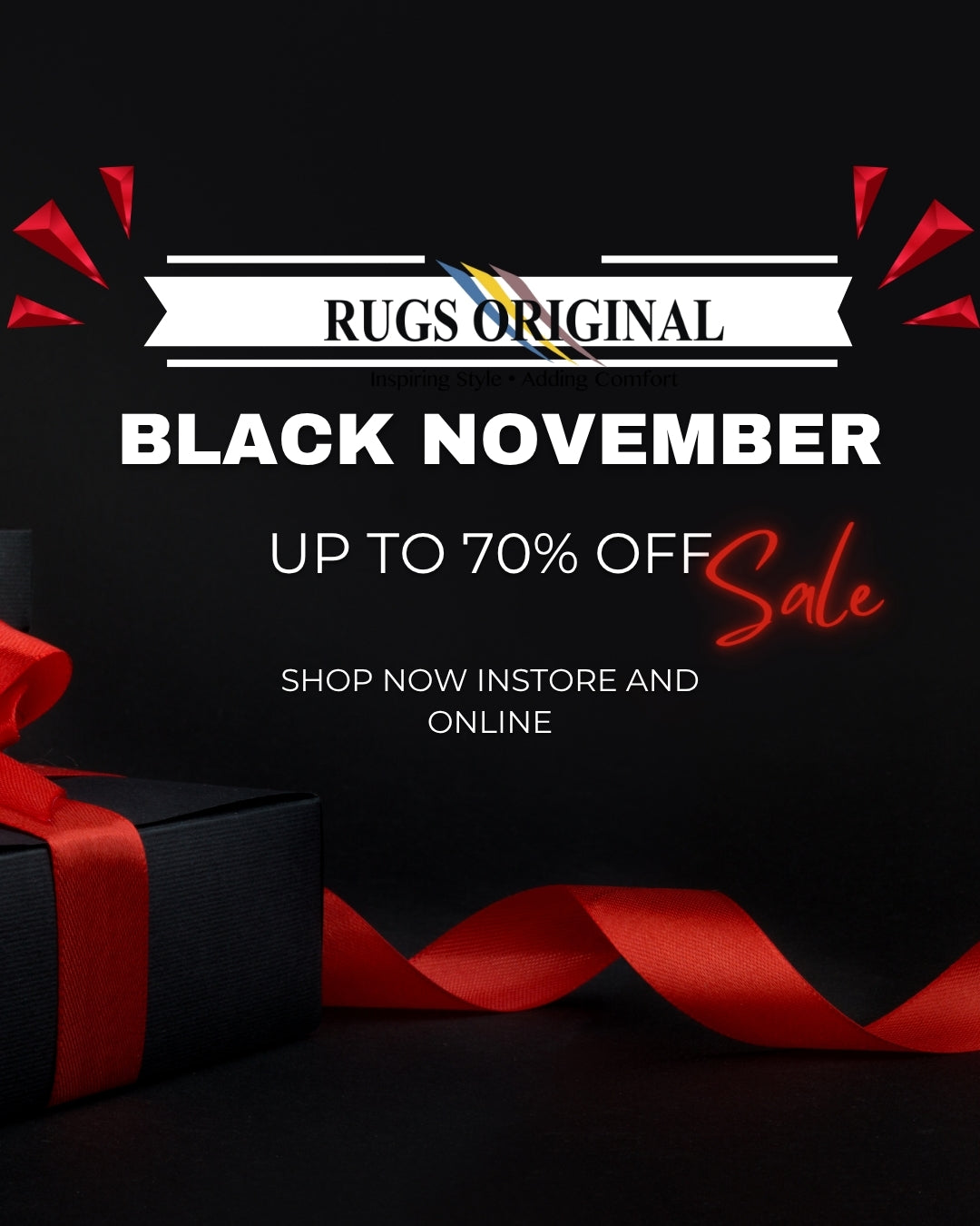 Rugs Original Black November Deals Upto 70% off