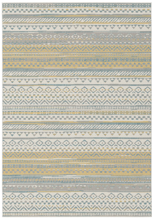 Rayne Aztec Gold Cream Blue