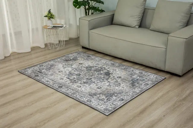 Maia Heriz Floral Beige Blue