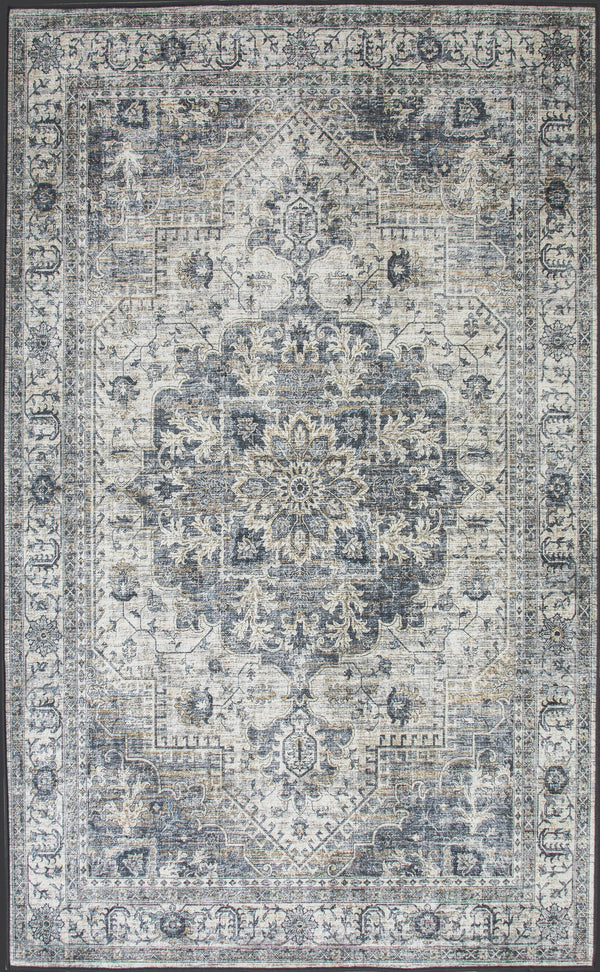 Maia Heriz Floral Beige Blue