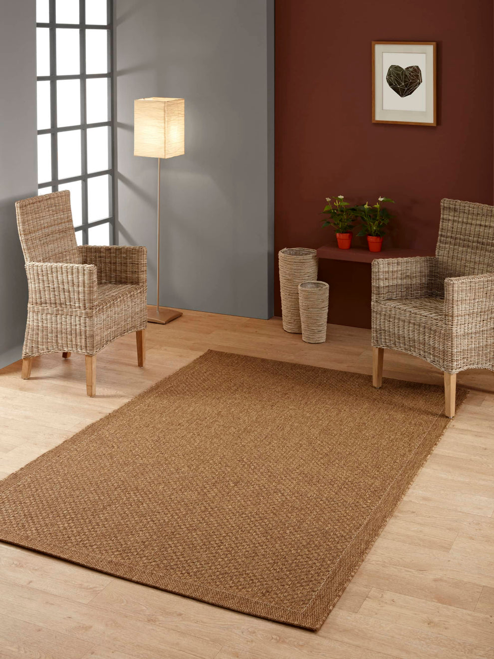 Grace Kitchen Basket Weave Dark Rug | Rugs Original