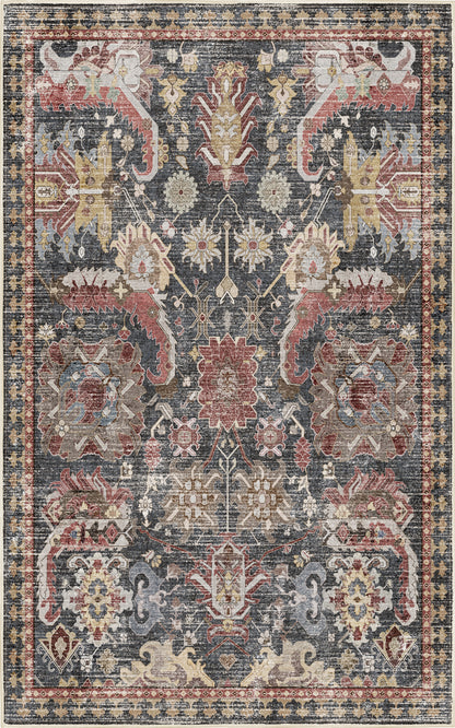 Horizon Dusty Rose rug — full design