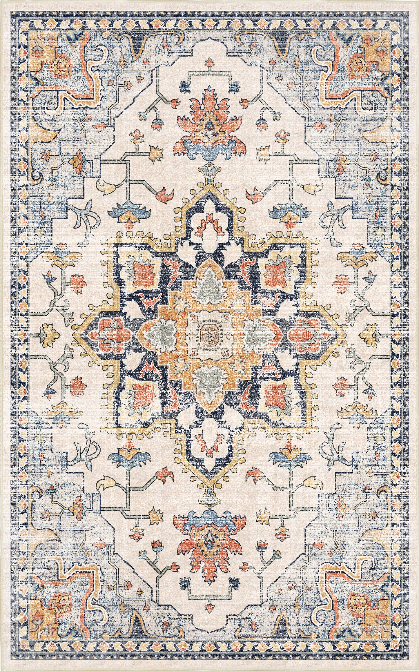 Sabrina Vintage Medallion rug — full design
