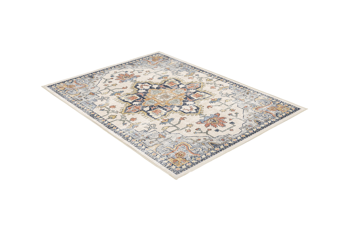 Sabrina Vintage Medallion rug, angled view