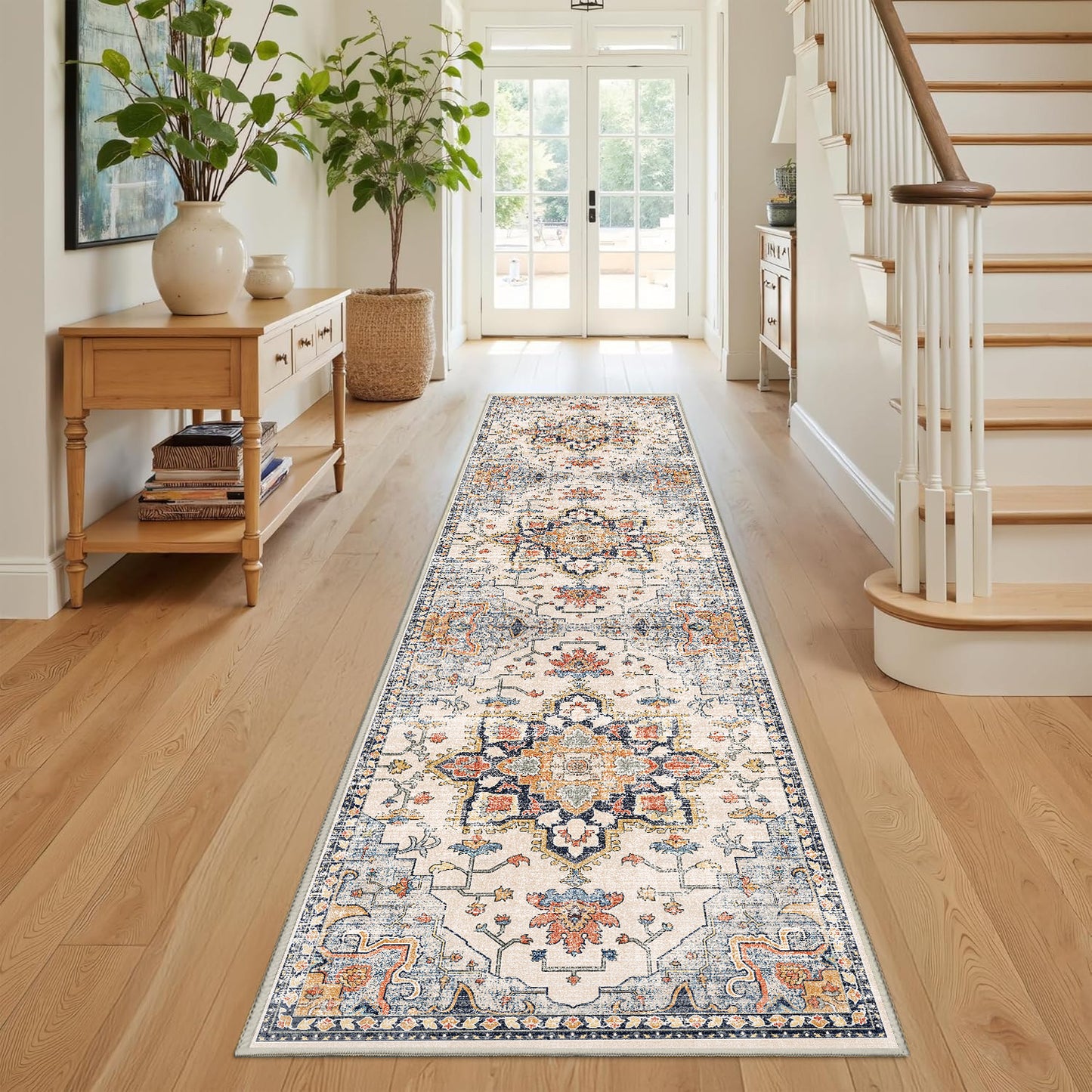 Sabrina Vintage Medallion runner rug, 80 x 300 cm