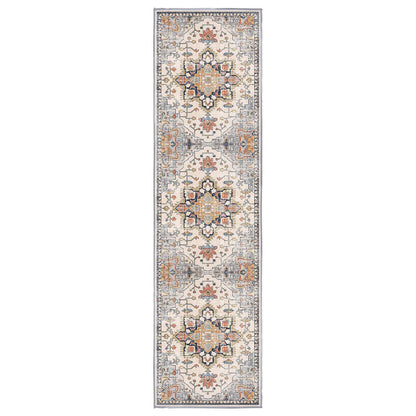Sabrina Vintage Medallion runner rug, 80 x 300 cm, in a hallway