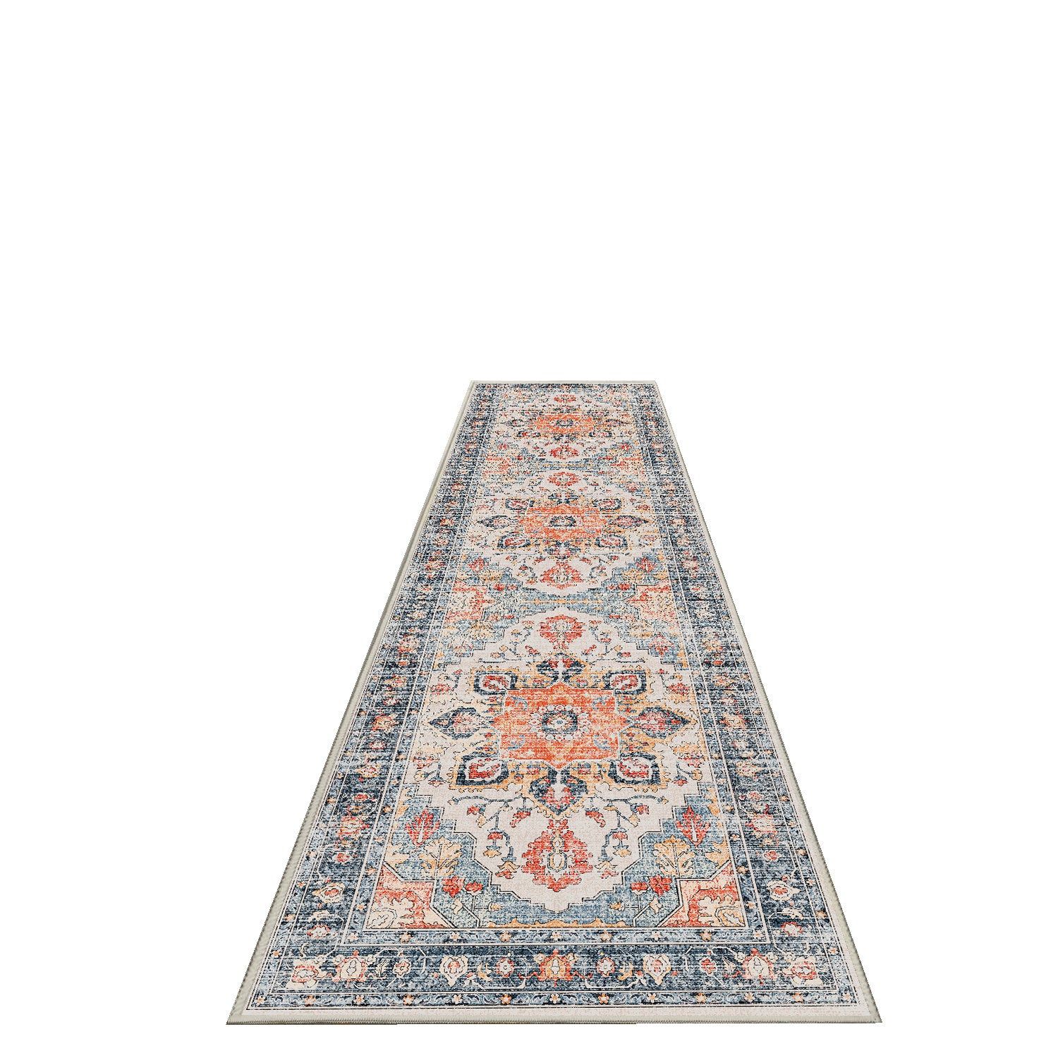 Sabrina Coral Medallion runner rug, 80 x 300 cm