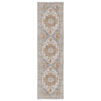 Sabrina Faded Gold runner rug, 80 x 300 cm, in a hallway