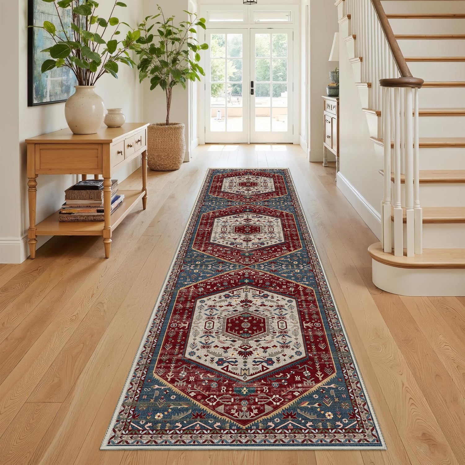 Sabrina Heritage Red runner rug, 80 x 300 cm