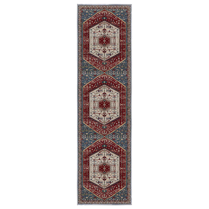 Sabrina Heritage Red runner rug, 80 x 300 cm, in a hallway