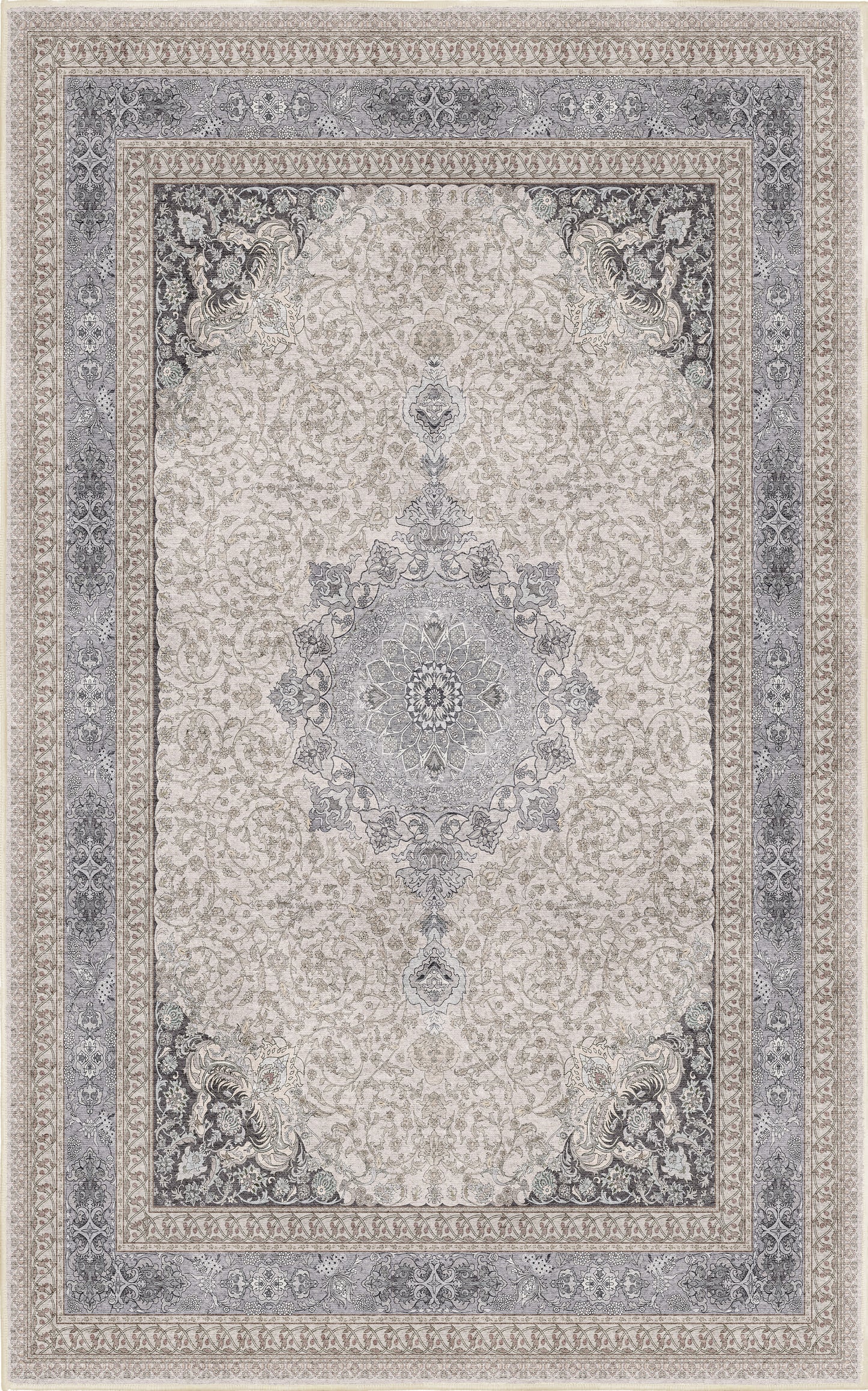 Sabrina Silver Classic rug — full design