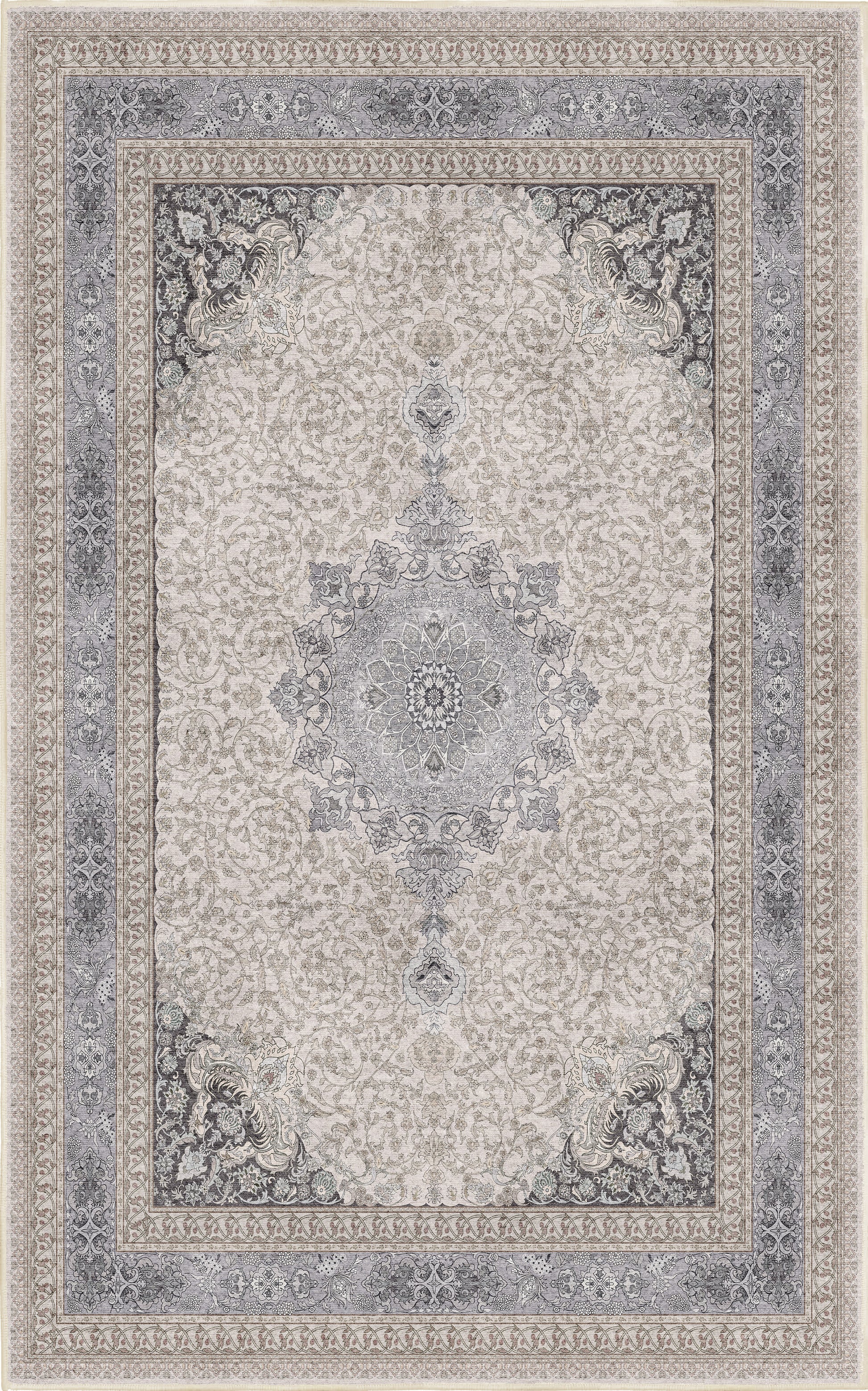 Sabrina Silver Classic rug — full design