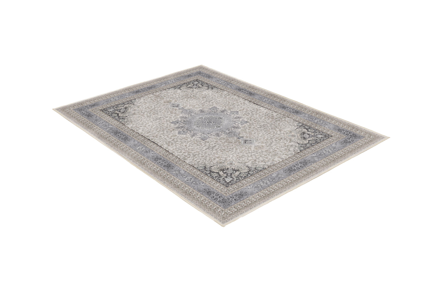 Sabrina Silver Classic rug, angled view