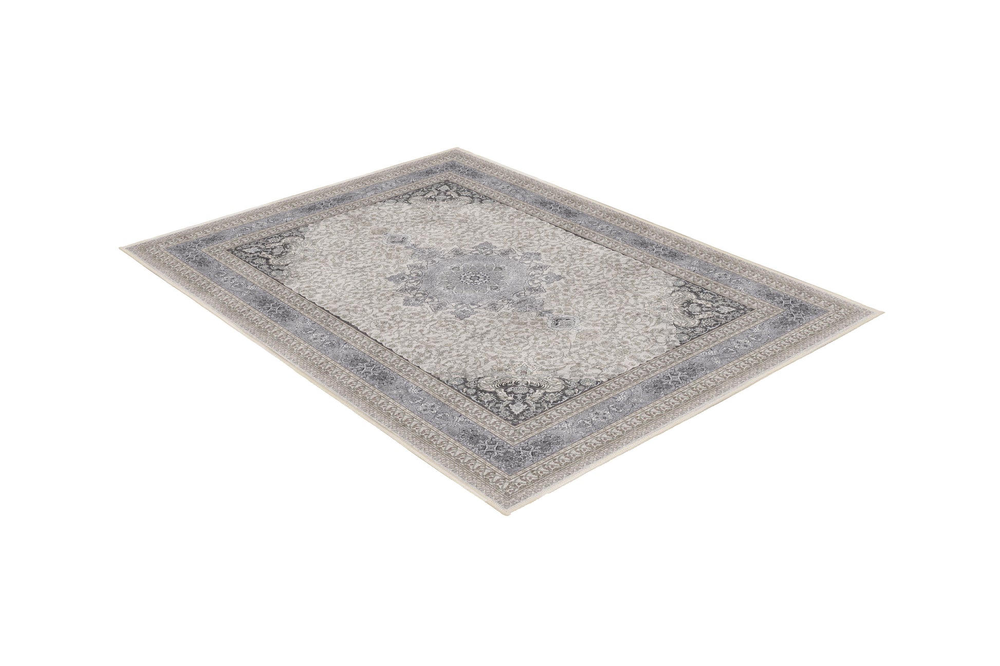 Sabrina Silver Classic rug, angled view
