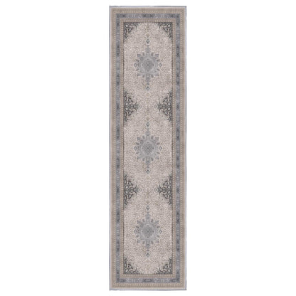 Sabrina Silver Classic runner rug, 80 x 300 cm, in a hallway