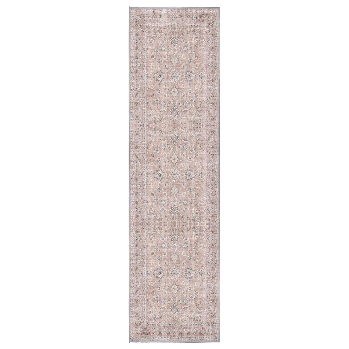 Sabrina Washed Rose runner rug, 80 x 300 cm, in a hallway