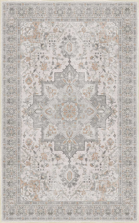 Sabrina Misty Grey rug — full design