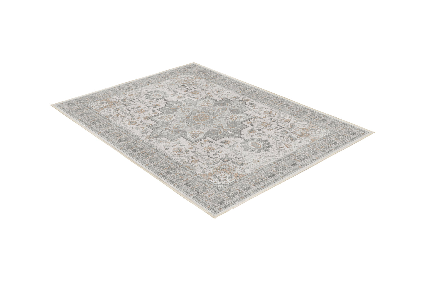 Sabrina Misty Grey rug, angled view