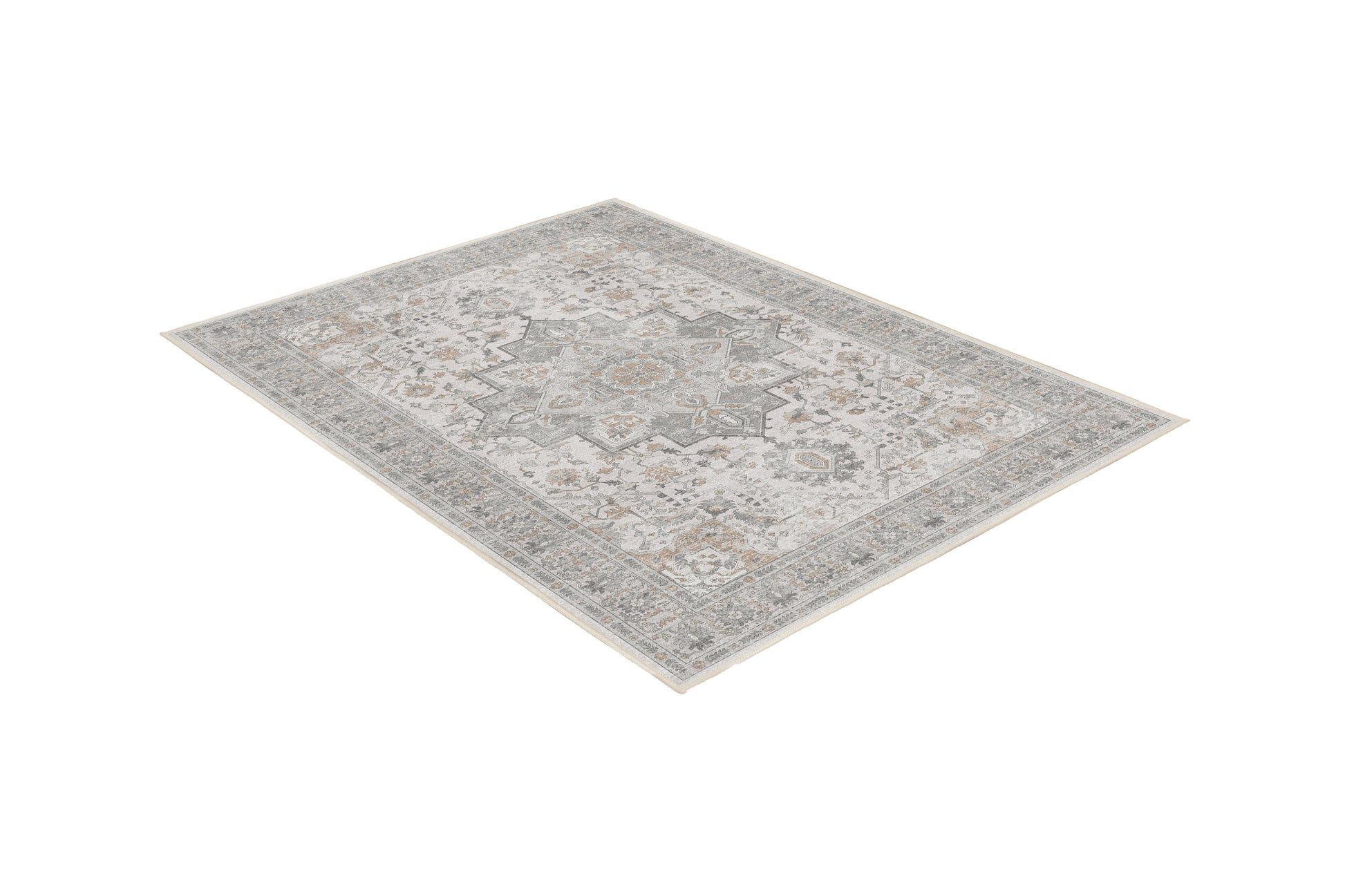Sabrina Misty Grey rug, angled view