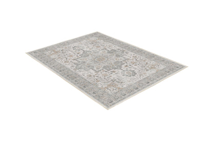 Sabrina Misty Grey rug, angled view