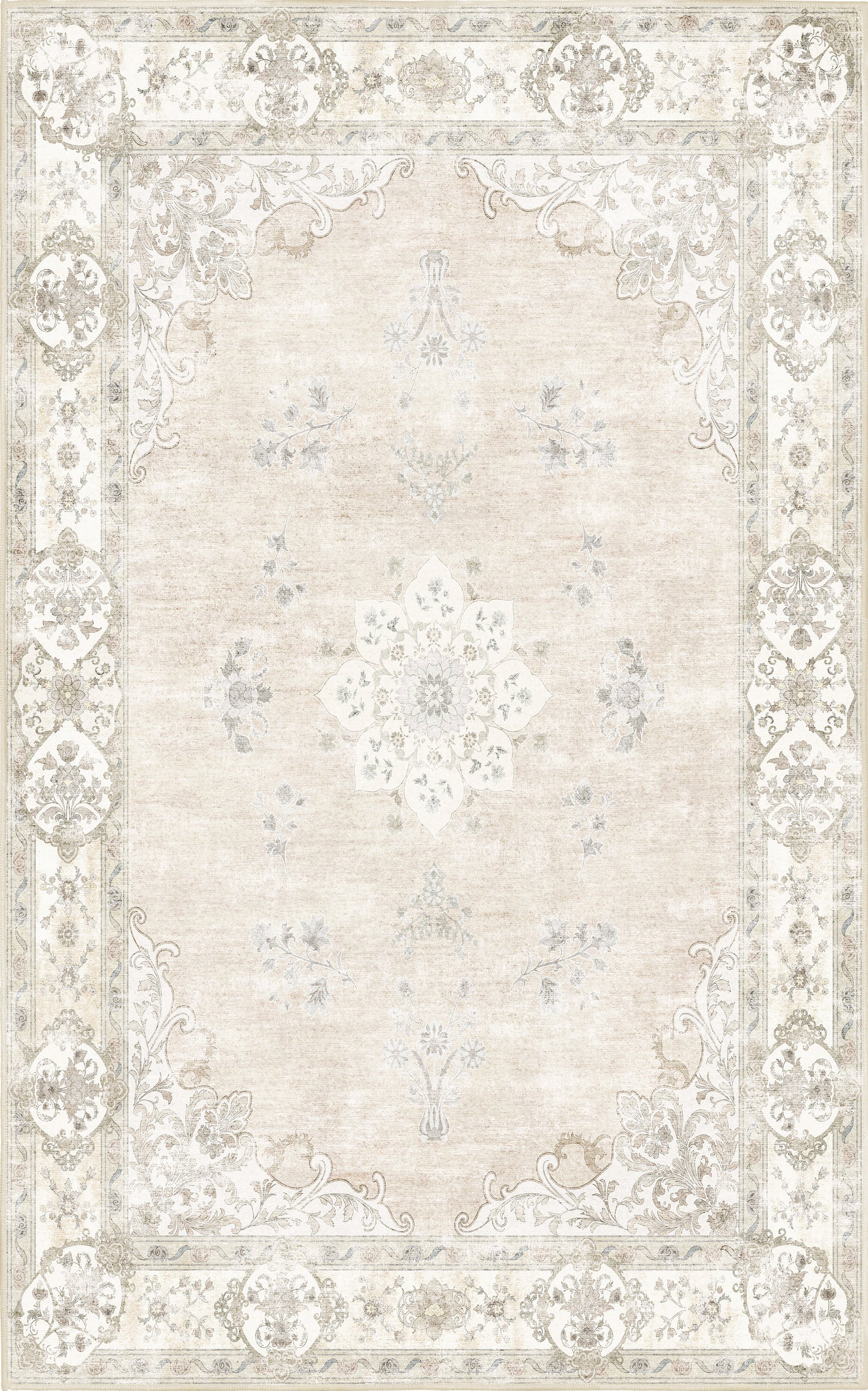Tello Whisper Ivory rug — full design