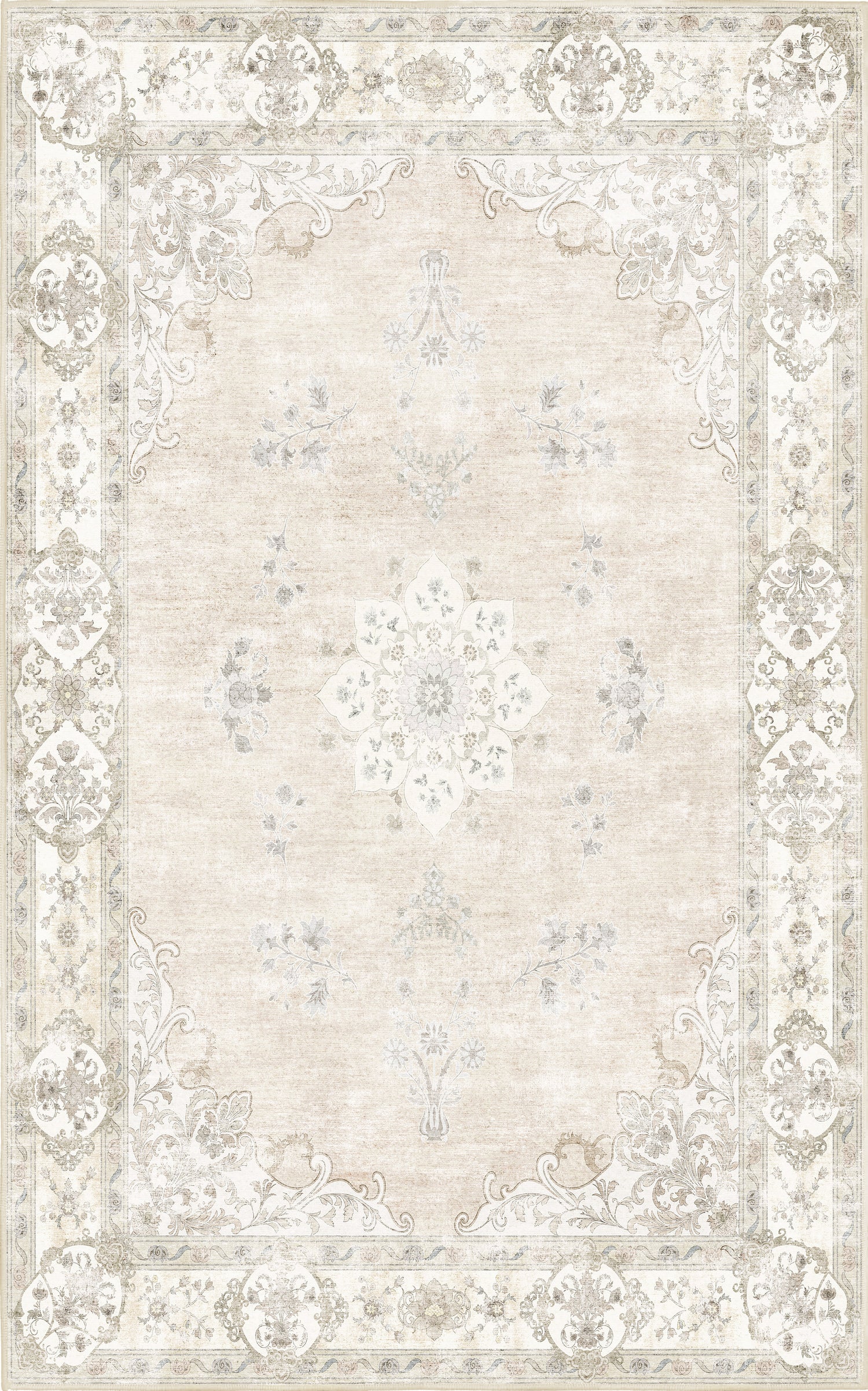 Tello Whisper Ivory rug — full design