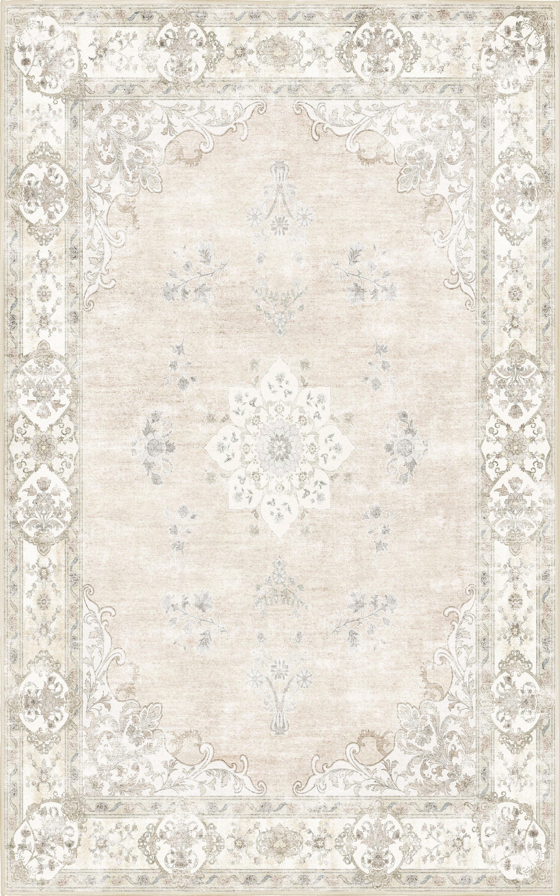Tello Whisper Ivory rug — full design