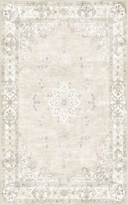 Tello Whisper Ivory rug — full design