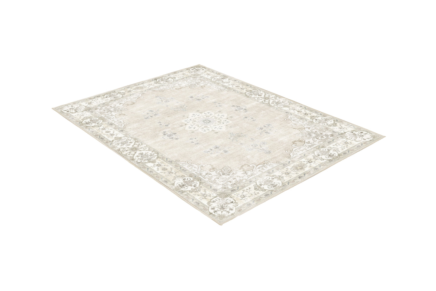 Tello Whisper Ivory rug, angled view