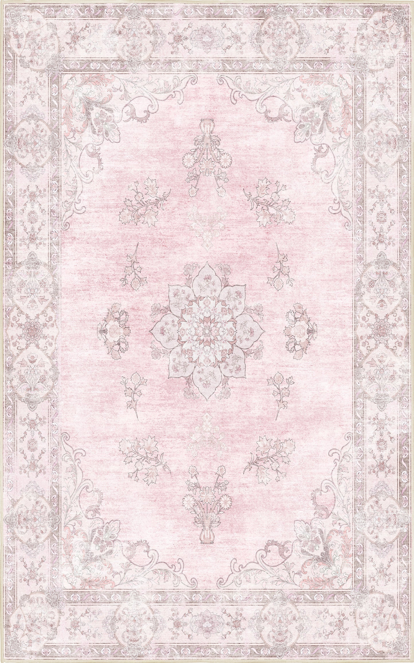 Tello Whisper Blush rug — full design