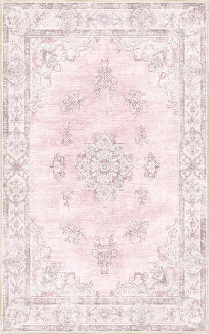Tello Whisper Blush rug — full design