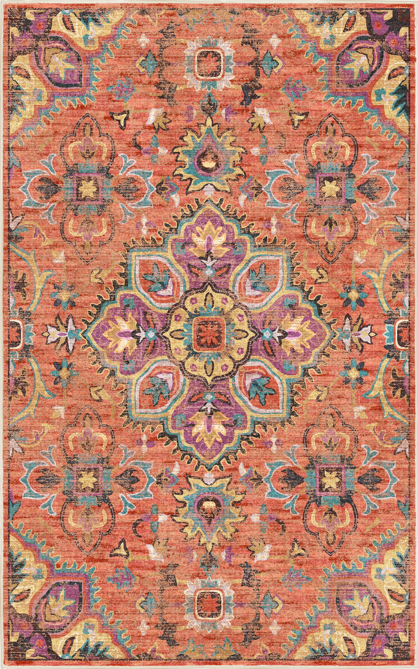 Tello Bohemian Sunset rug — full design