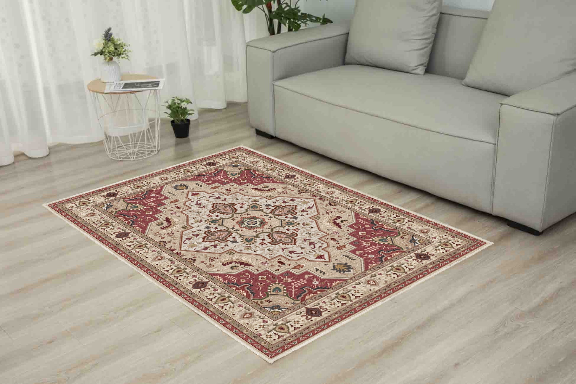Tello Classic Medallion rug in a living room