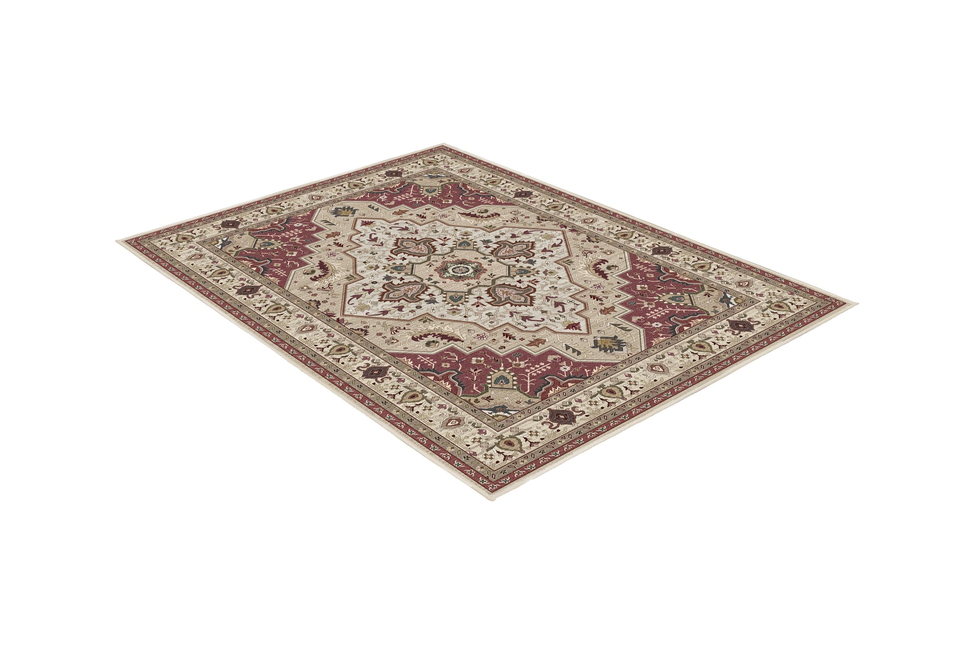 Tello Classic Medallion rug, angled view
