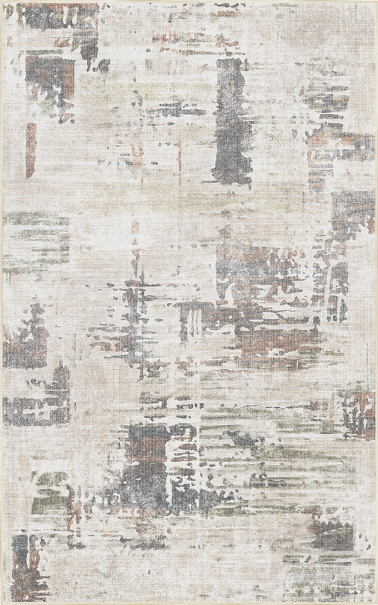 Torino Abstract Sage rug — full design