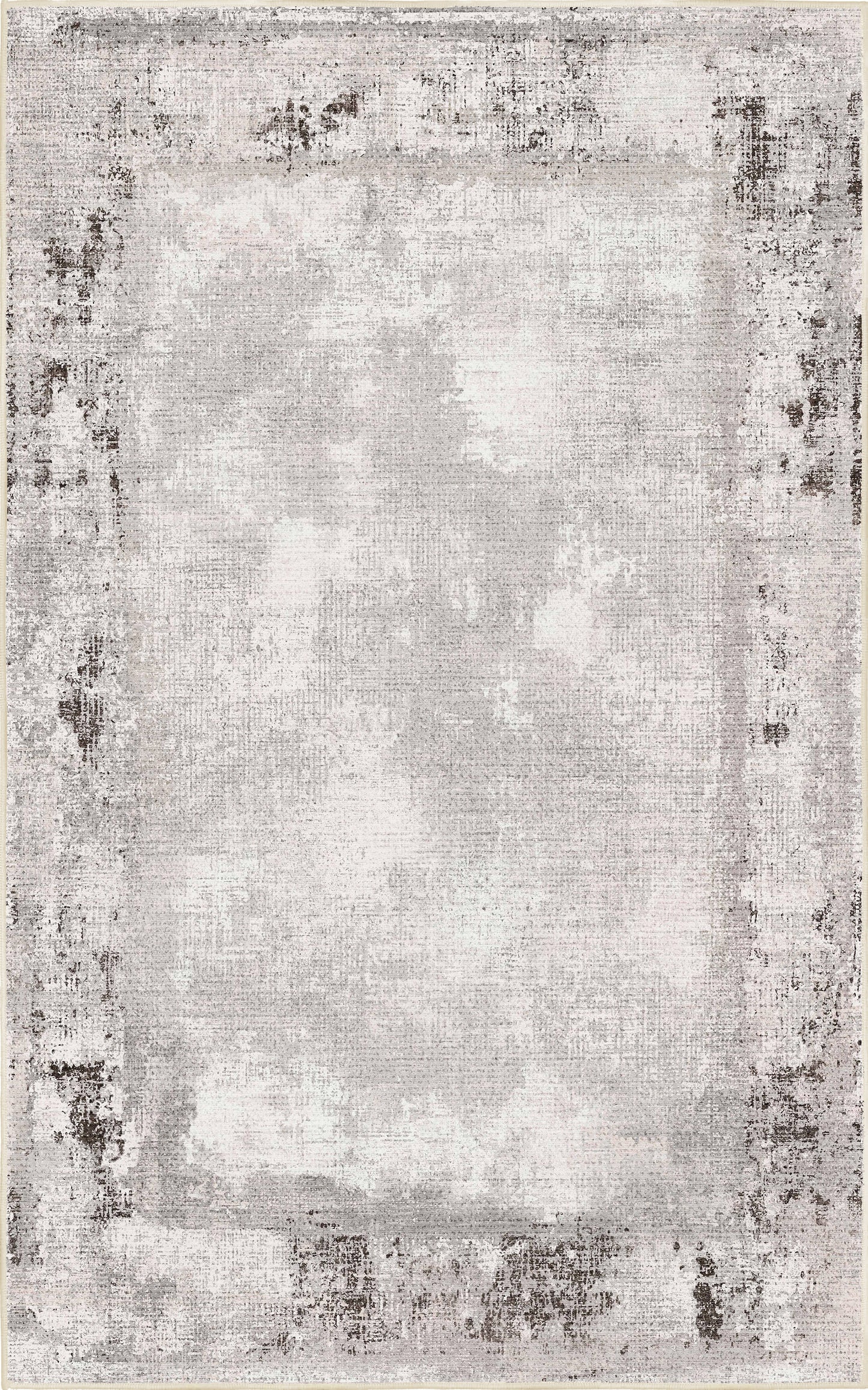 Torino Stone Border rug — full design