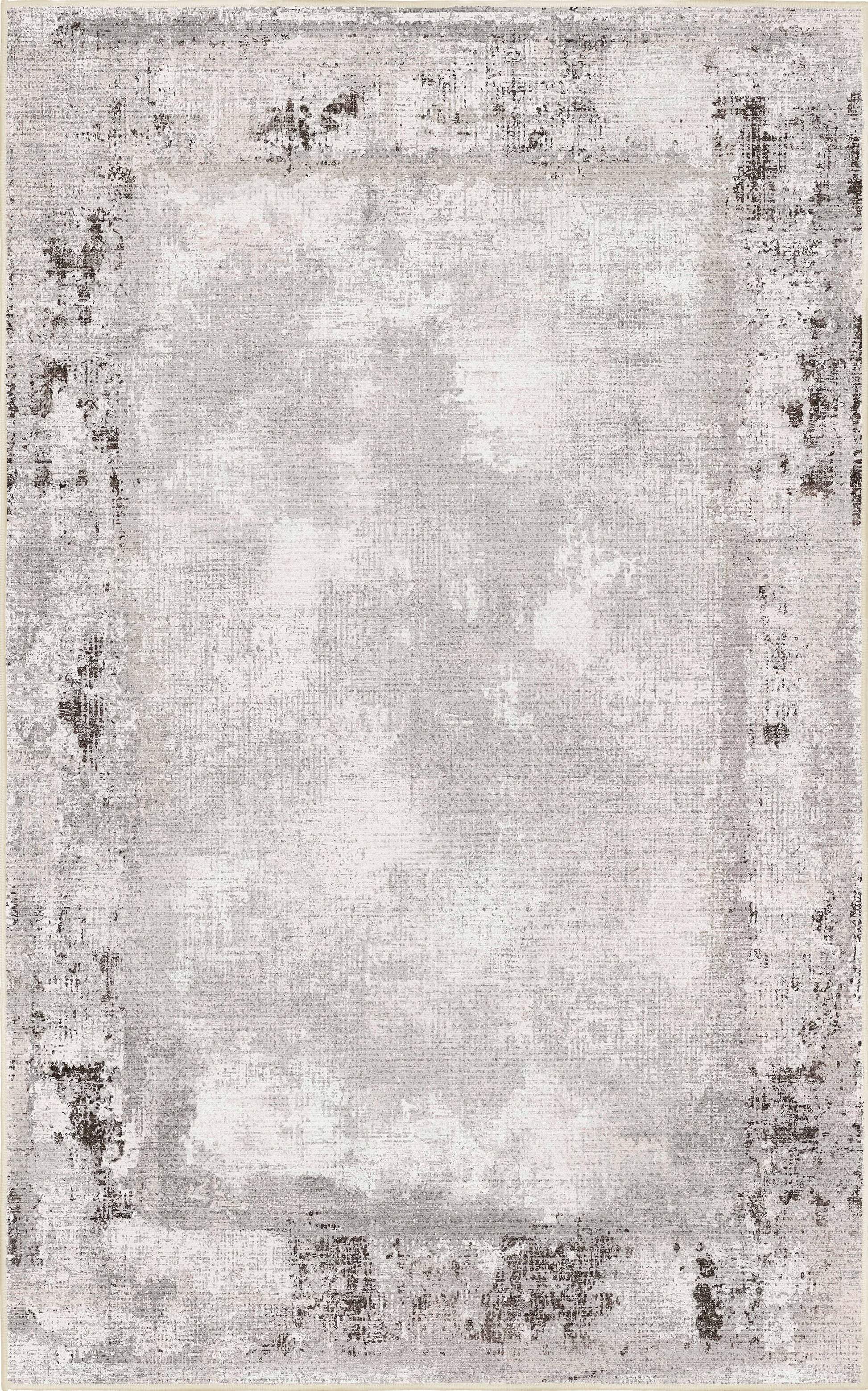 Torino Stone Border rug — full design