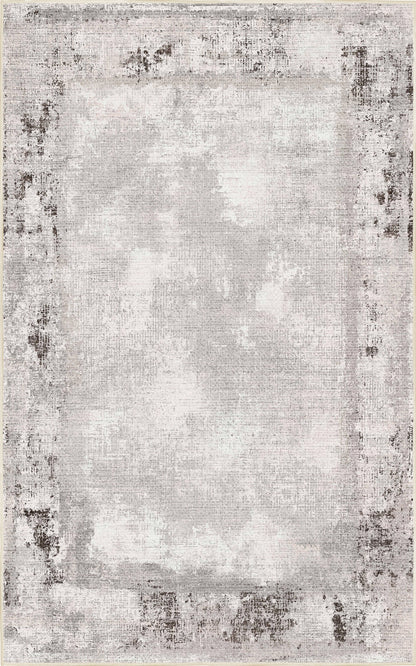Torino Stone Border rug — full design