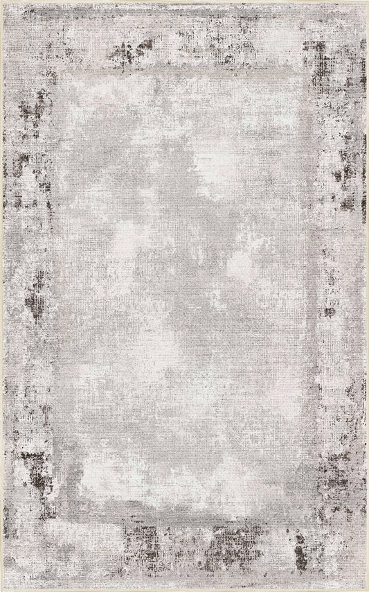 Torino Stone Border rug — full design