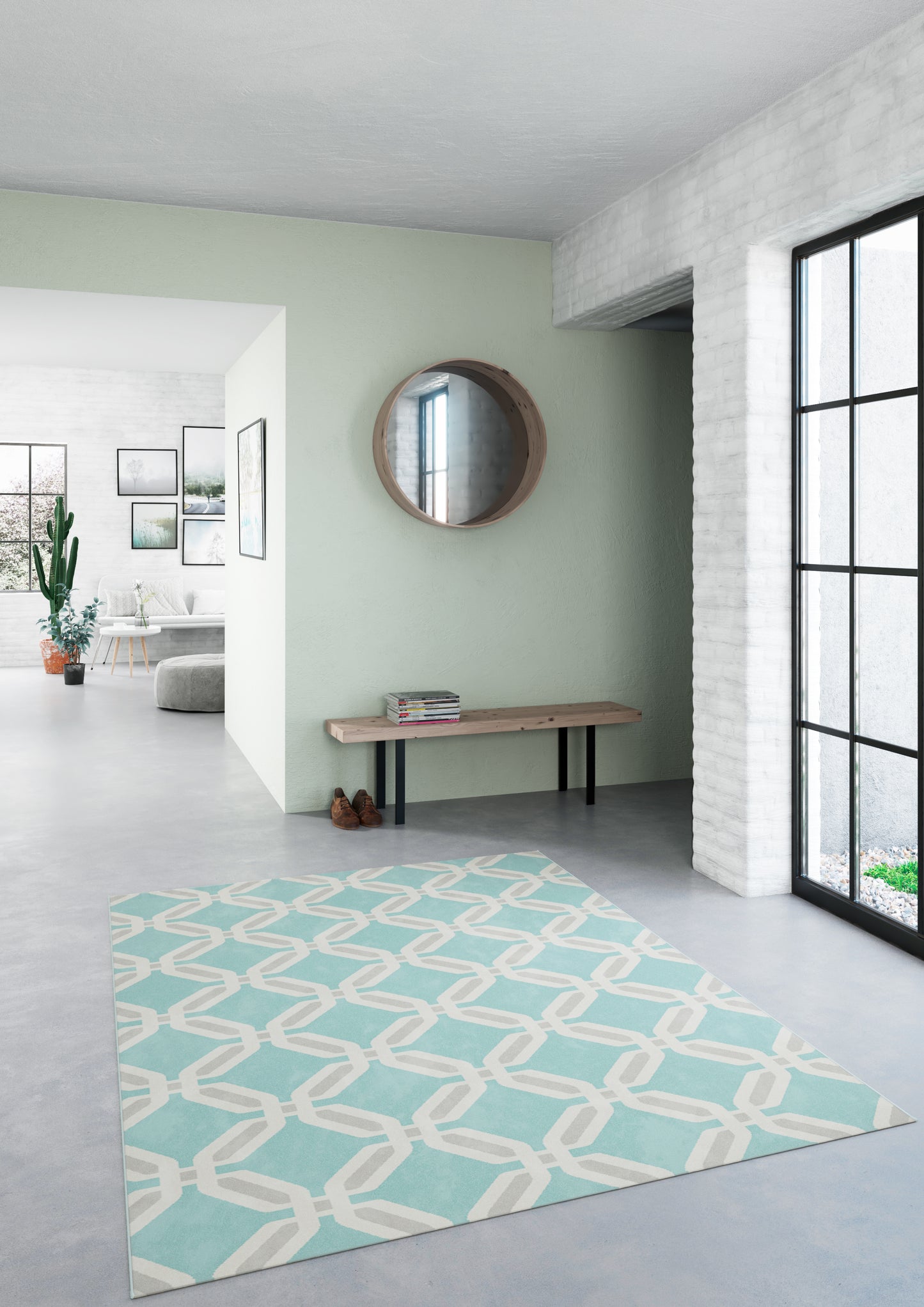 Canvas Hexagon Design