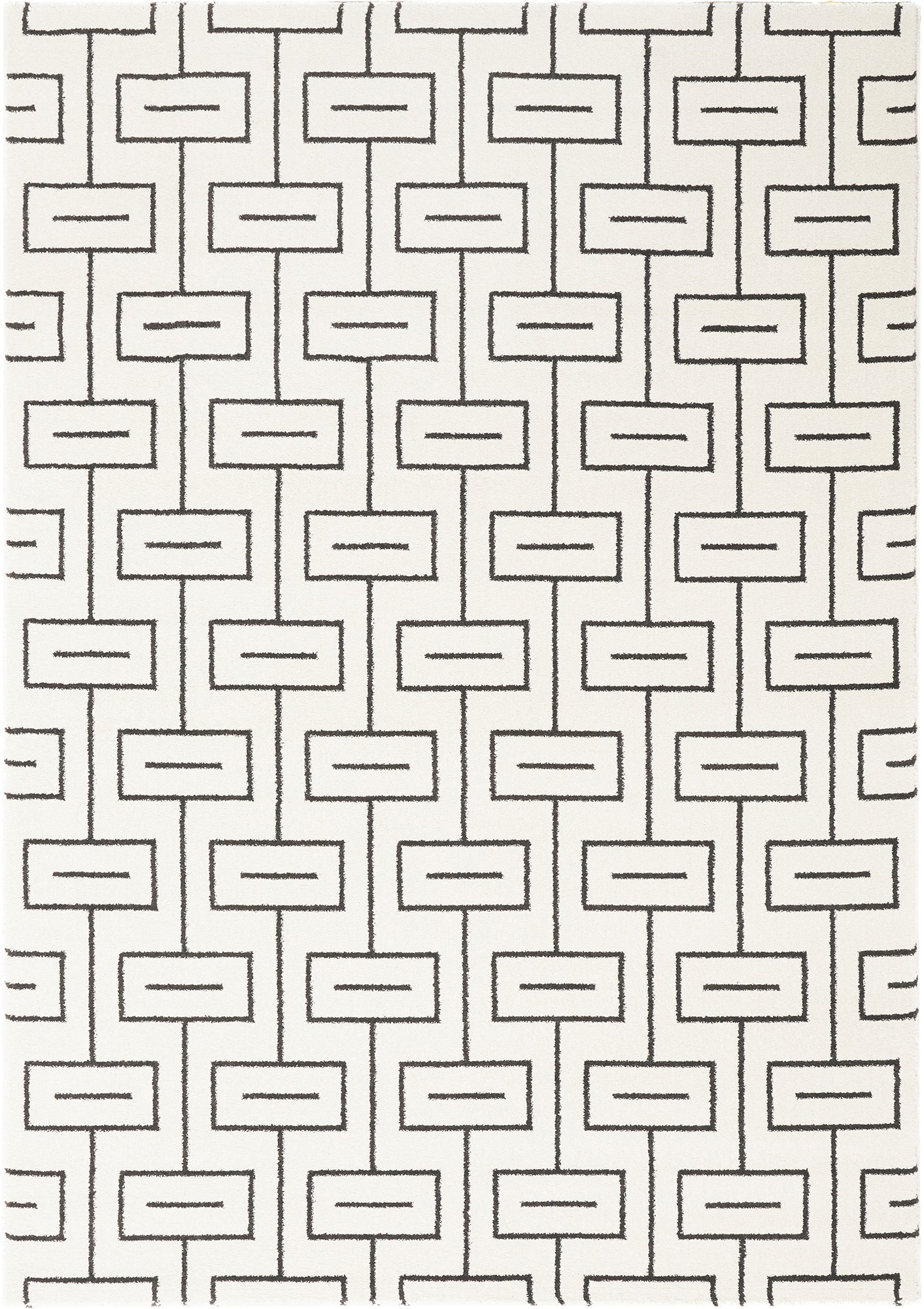 Elle Geometrical Square Line Design Rug | Rugs Original