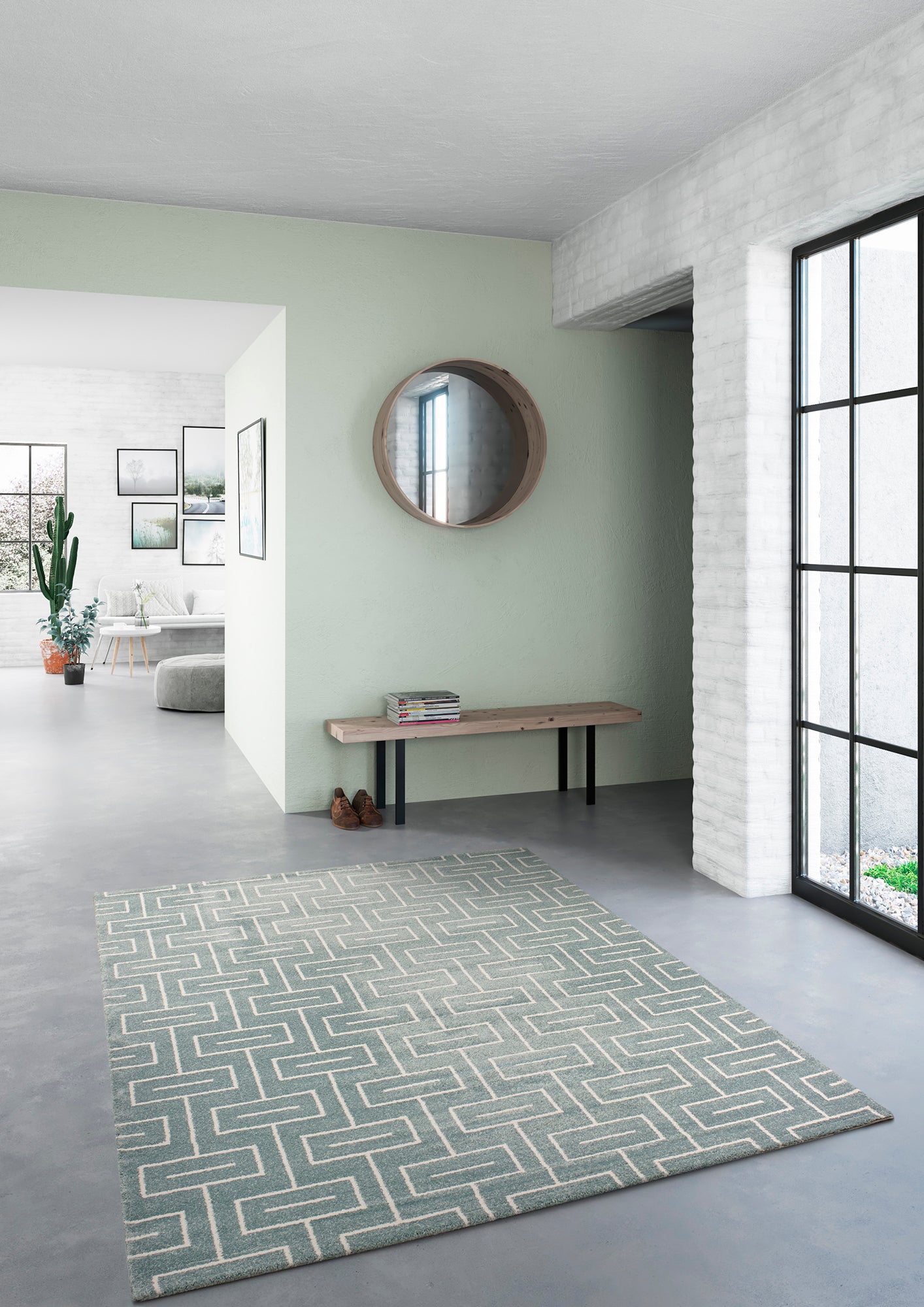 Elle Geometrical Square Line Design