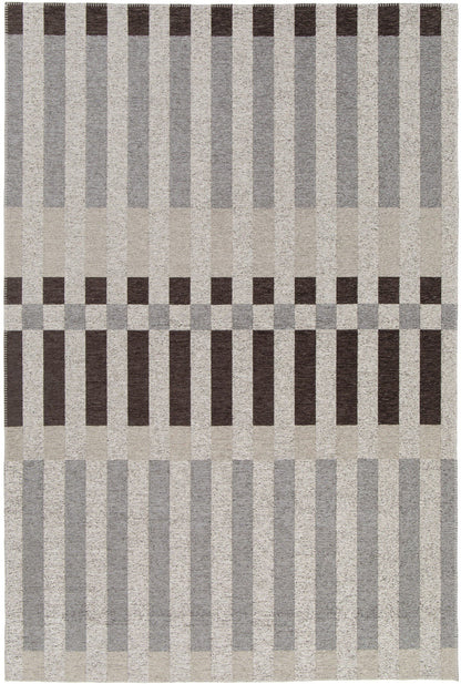 Chloe Banded Stripe Charcoal