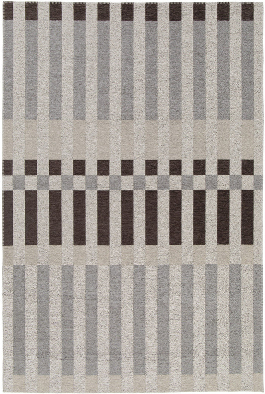 Chloe Banded Stripe Charcoal