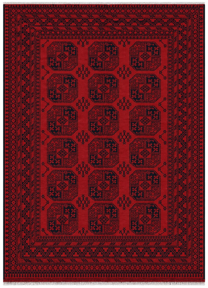 Afghan Aqcha Large Gul Rug