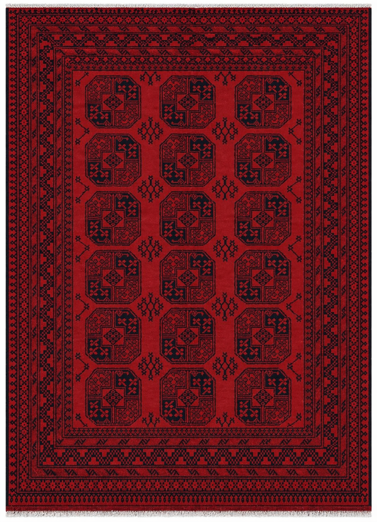 Afghan Aqcha Large Gul Rug